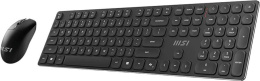 Комплект клавиатура+мышь MSI Forge K210 Combo, USB, беспроводной, черный [s11-43ru213-y92]