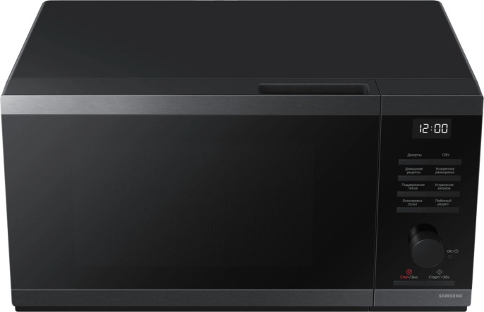 Микроволновая печь Samsung MS23DG4504AGBW, 800Вт, 23л, черная сталь