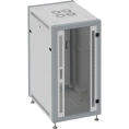 Монтажный напольный шкаф SYSMATRIX, 37U 600х600х1780 передняя дверь-стекло, задняя сплошная SL 6637.712