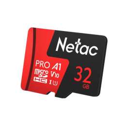 Карта памяти microSDHC UHS-I U1 NETAC P500 Extreme Pro 32 ГБ, 90 МБ/с, Class 10, NT02P500PRO-032G-S,  1 шт., без адаптера