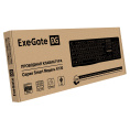 Клавиатура ExeGate Smart K120 (USB, полноразмерная, влагозащищенная, 104кл., Enter большой, длина кабеля 1,6м, черная, RTL) EX298364RUS