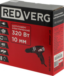 Шуруповерт REDVERG RD-SD320/1, сетевой