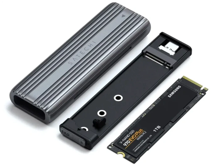 Внешний корпус Satechi USB-C NVME AND SATA SSD ENCLOSURE - Space Gray ST-UCNSEM