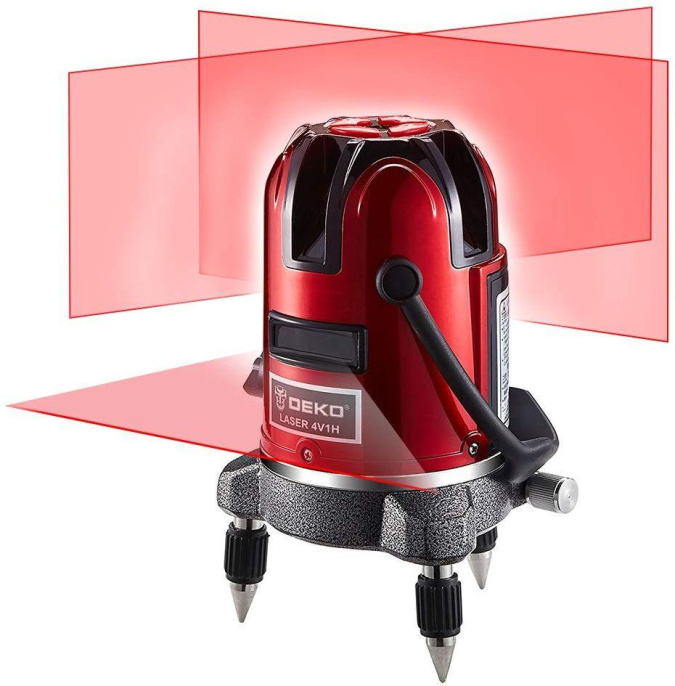 Уровень лазер. Deko LL57 SET1 2кл.лаз. 635нм цв.луч. красный 5луч. 065-0201