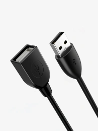 Удлинительный кабель CABLETIME CA14E (CT-AMAF2.0-PB0.5) 0.5 м, черный, ПВХ USB2.0 AM-AF