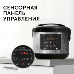 Мультиварка RED SOLUTION RMC-M227S,  860Вт,   черный/серый