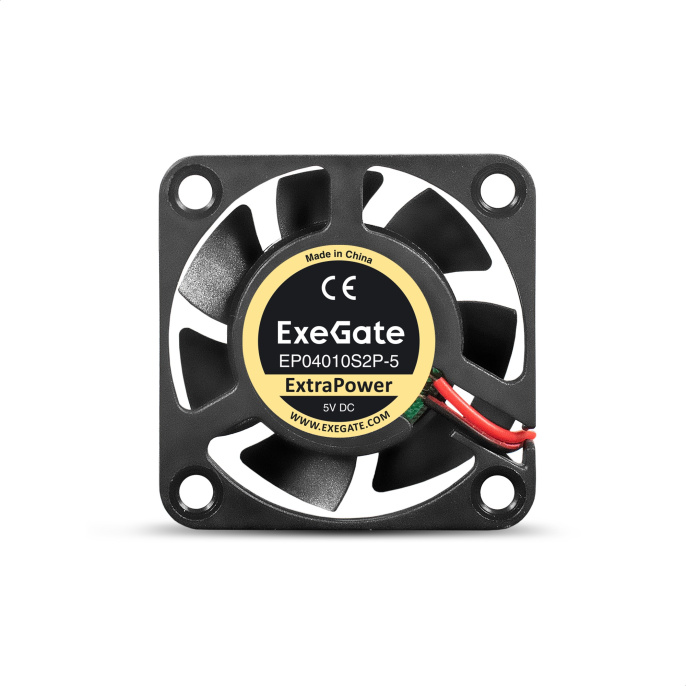 Вентилятор 5В DC ExeGate ExtraPower EP04010S2P-5 40x40x10 мм, Sleeve bearing подшипник скольжения , 2pin, 7500RPM, 35dBA EX295194RUS