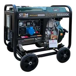 Дизельный генератор STEM Techno s5500de 5,5кв, электростартер, дисплей, подогрев ГЕН018