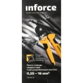 Квадратные пресс-клещи Inforce с регулировочным винтом 0.2-16 мм² 06-19-13