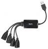 Хаб (разветвитель) Buro BU-HUB4-0.3-U2.0-Splitter, черный