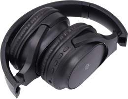 Наушники Digma BT-18, Bluetooth, накладные, черный [bt18b]