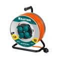 Силовой удлинитель на стальной катушке KRAFTOOL Expert ПВС 3x2.5, 50м 55089-50