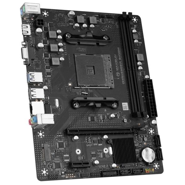 Материнская плата Maxsun MS-Challenger B450M mATX, 22x17.5 см, AMD B450, 2xDDR4 DIMM, 3200МГц, до 64GB, звук 5.1, 4xSATA3.0 6Gb/s , 1xM.2, 2xPCIe3.0x16, 1xPCIe3.0x1, 1хHDMI, 1xVGA
