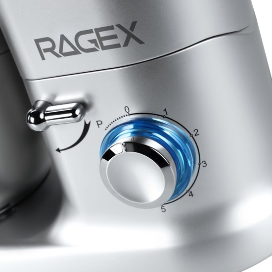Кухонный комбайн 9 в 1 RAGEX R101, 4.5л, 1500Вт, цвет: 900 (серебристый)