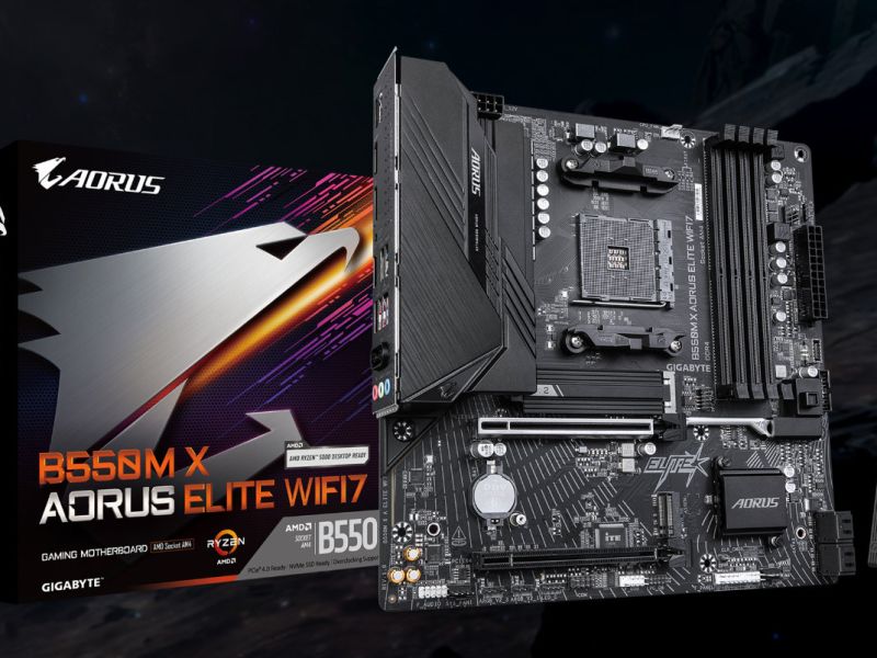 GIGABYTE показала новую материнскую плату B550M X Aorus Elite WIFI7