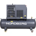 Компрессор винтовой NORDBERG 4 кВт, 10 бар, 450 л/мин, ресивер 180 л, IP54 NCF5R