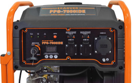 Дизельный генератор CARVER PPG - 7000IDE, 220 В, 5.5кВт, на колёсах с АКБ [01.020.00071]