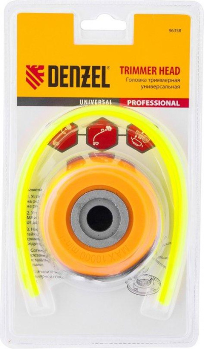 Катушка ручная для садовых триммеров DENZEL 96358,  4мм, 0.3м