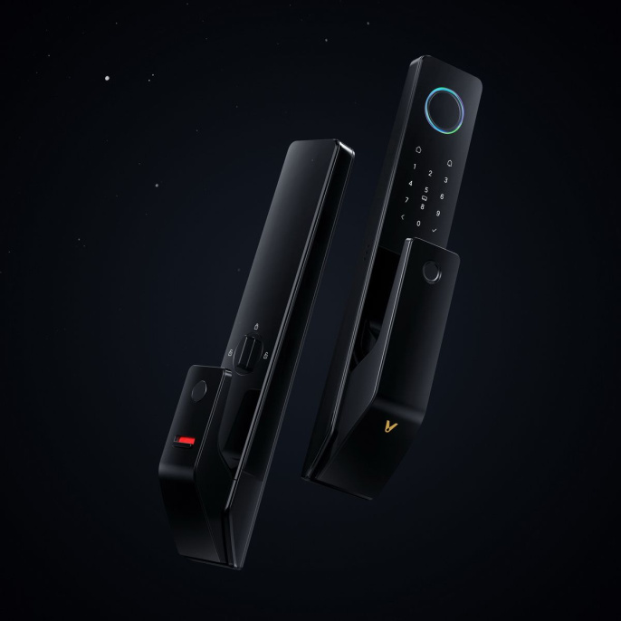 Умный дверной замок Viomi Guard 2 Pro (LBT61C) (тип подключения: Bluetooth, монтаж на дверь, управление на корпусе или через приложение, встроенный аккумулятор 4200mAh, поддерживаемые экосистемы: Mi Home, материал корпуса: пластик, сталь, черный)