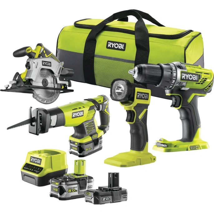 Набор из 4 инструментов Ryobi RCK184-252S 18В 5133005692