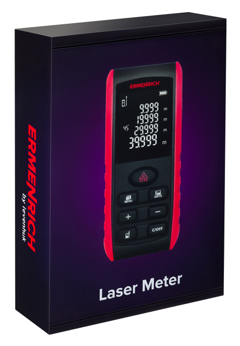 Лазерная рулетка Ermenrich Reel PRO GE80, черный