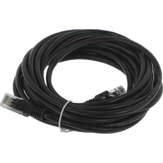 Патч-корд UTP Cablexpert PP12-5M/BK   кат.5e, 5м, литой, многожильный (черный)