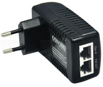 Инжектор PoE OSNOVO Midspan-1/151G 10/100/1000BASE-T 15.4Вт 100-240В АС
