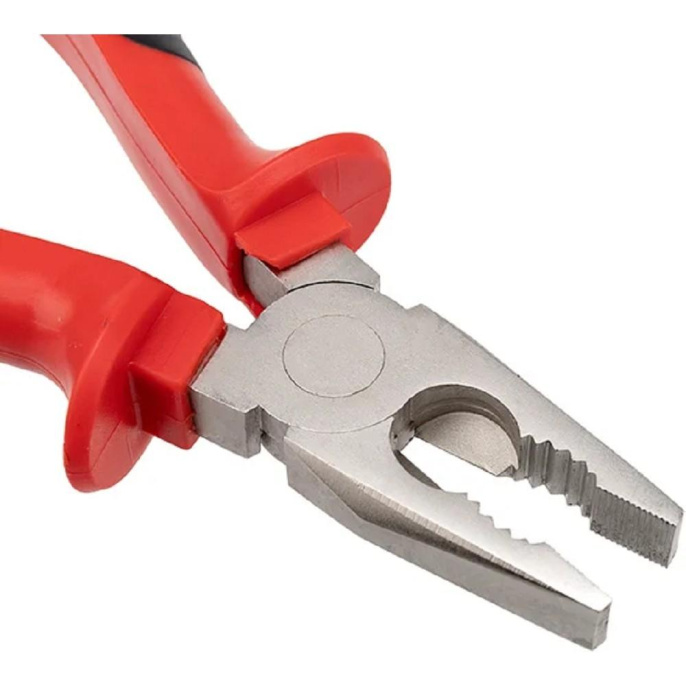 Плоскогубцы Rexant 12-4612 комбинированные 180 мм никелированные, двухкомпонентные рукоятки