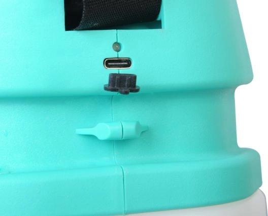 Опрыскиватель STURM! GS8205, аккумуляторный, наплечный, 4л, голубой