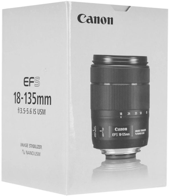 Объектив Canon EF-S 18-135мм f/3.5-5.6 черный