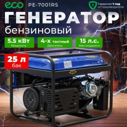 Бензиновый генератор ECO PE-7001RS
