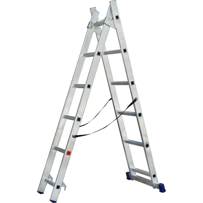 Двухсекционная алюминиевая лестница SMARTY 2x6 SN011-206