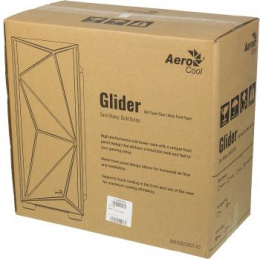 Корпус ATX Aerocool Glider Cosmo-G-BK-v1, Midi-Tower, без БП, черный