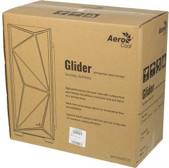 Корпус ATX Aerocool Glider Cosmo-G-BK-v1, Midi-Tower, без БП, черный