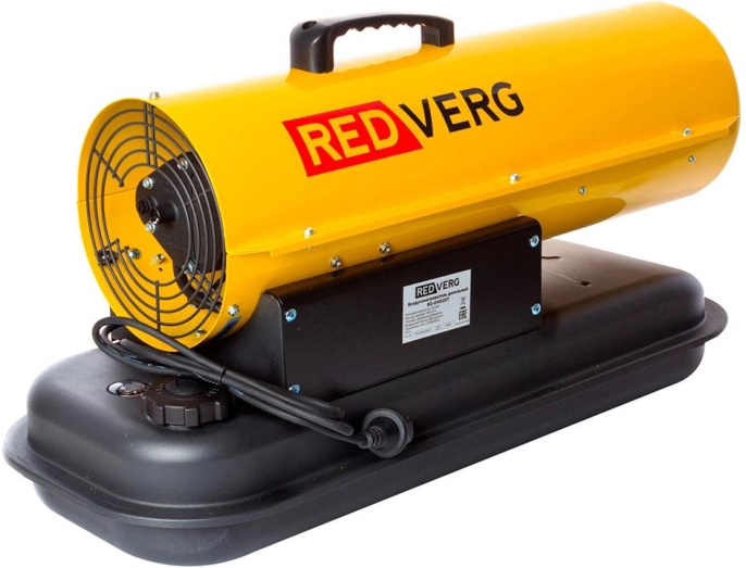 Тепловая пушка дизельная RedVerg RD-DHD20T 2000Вт желтый/черный