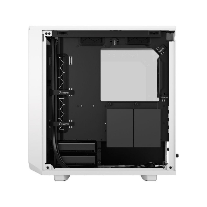Корпус Case Fractal Design Meshify 2 Mini TG Clear Tint, Mini-Tower, 1x120mm + 1x140mm, 2xUSB-A 3.2 + 1xUSB 3.2 Type-C mATX, mITX, mDTX White FD-C-MES2M-02