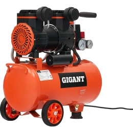 Безмасляный малошумный компрессор Gigant (25 л; 8 бар; 225 л/мин) GSWK-25/1400