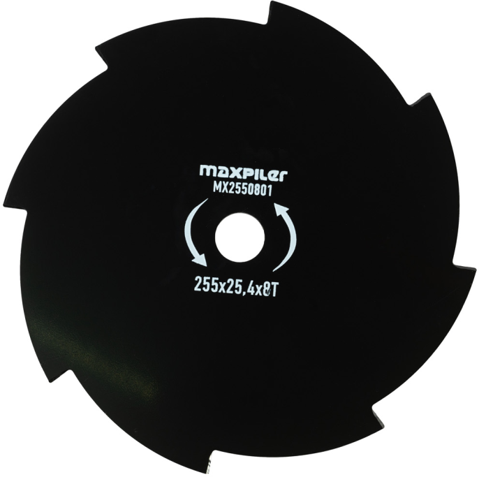 Диск для триммера MaxPiler MX2550801 (8 зубов, 255х25.4х1.25 мм, 8T)