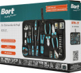 Набор инструментов Bort BTK-37 93722388 37 предметов: отвертка часовые, 2 шт, SL3, HP1 , плоскогубцы, нож, бокорезы, крепеж: гвозди, в комплекте рулетка, сумка