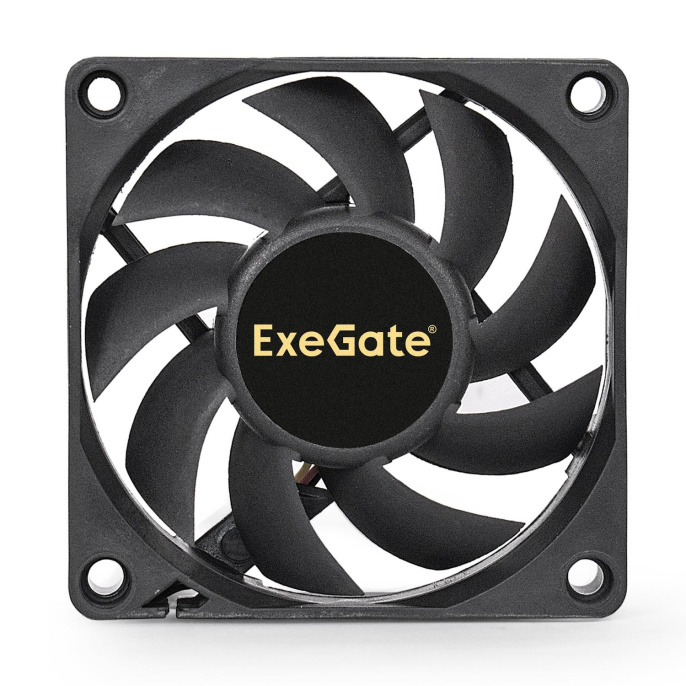 Вентилятор 12В DC ExeGate ExtraSilent ES07015S3P (70x70x15 мм, Sleeve bearing (подшипник скольжения), 3pin, 2000RPM, 18dBA) EX283371RUS
