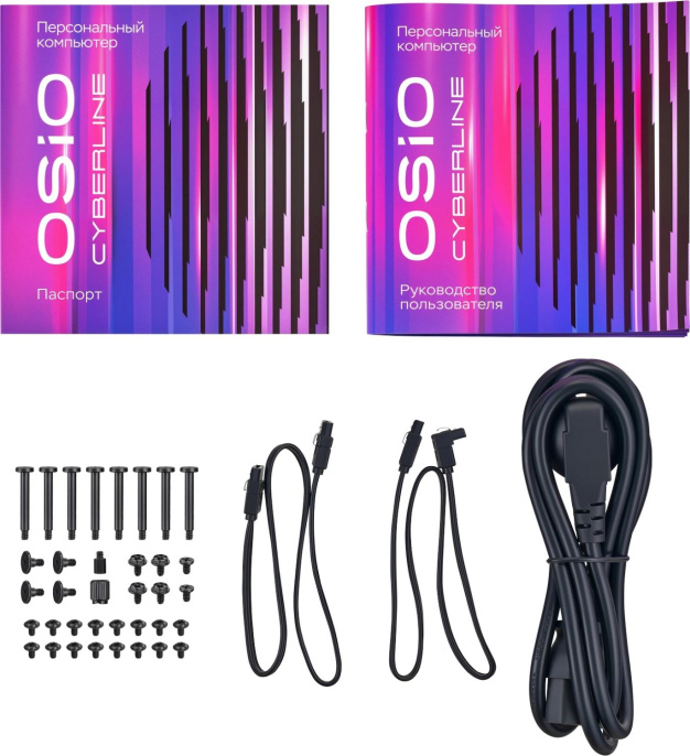 Компьютер OSIO CyberLine C59i Intel Core i5 12400F,  DDR4 16ГБ, 1ТБ SSD, NVIDIA GeForce RTX 3050 - 6 ГБ,  без операционной системы,  черный [с59i-001b]