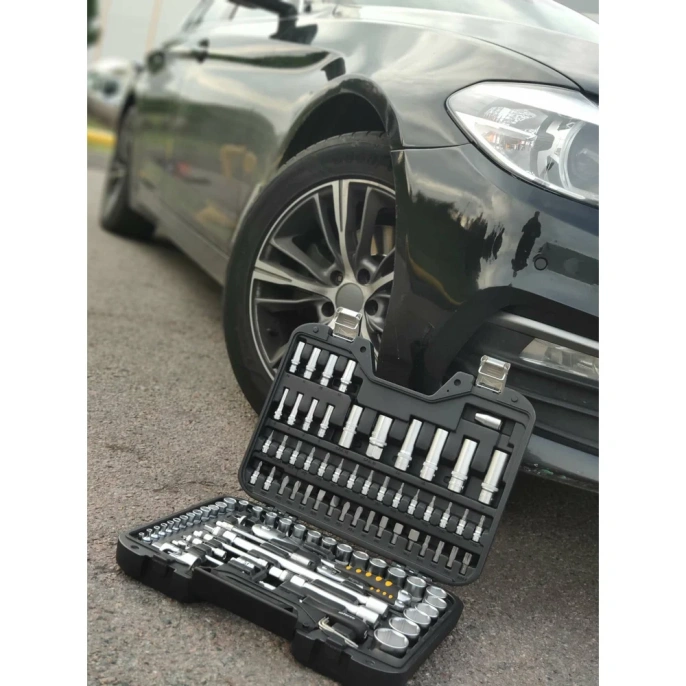 Набор инструментов 94 предмета 1/2", 1/4" Inforce, Сталь Cr-V, Профессиональный, 06-07-10