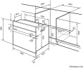Духовой шкаф электрический LEX EDM 042 BBL, 62л, дверца с 2 стеклами, черный