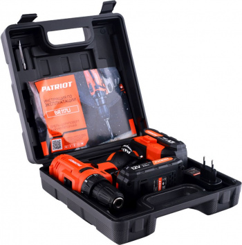 Дрель-шуруповерт Patriot THE ONE BR 117Li, 2Ач,  с двумя аккумуляторами [180301117]