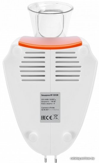 Овощерезка MAUNFELD, 150 Вт, 5 насадок, белый/оранжевый MF-1031OR