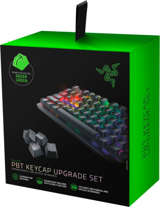 Кейкапы для клавиатуры Razer PBT Keycap Upgrade Set - Razer Green/ Razer PBT Keycap Upgrade Set - Razer Green