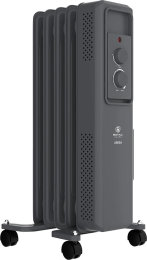 Масляный радиатор Royal Clima Ardea ROR-AR5-1000M, с терморегулятором, 1000Вт, 5 секций, 3 режима, графитовый