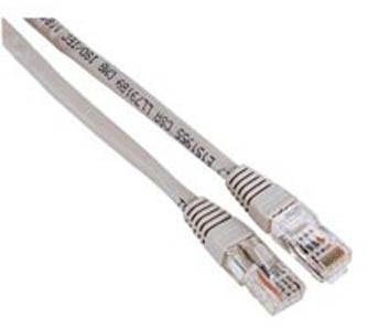 Патч-корд HAMA H-30595 кат.5E, 3м, многожильный,  серый