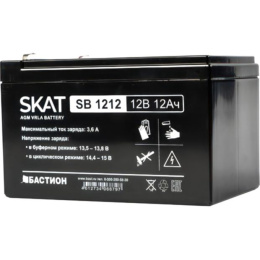2535 Бастион SKAT SB 1212 АКБ СК 12В/12 Ач/F1/Срок службы 6 лет/1,5 л.г