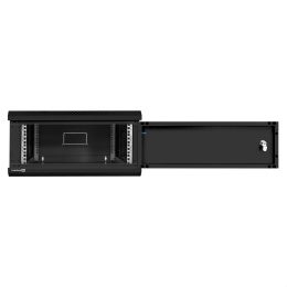 Шкаф телекоммуникационный 19" настенный 4U ExeGate EC-WM-4U.600.M.BLACK 19”, 4U, 600x600x280mm ШхГхВ , передняя дверь металл, съемные боковые панели, пыле- и влагозащита IP23, черный RAL 9004 EX300264RUS